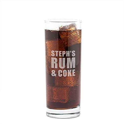 Personalised Highball Glass/Alcohol Gifts For Women / 21st Birthday Gifts For Her/Personalised 18th Birthday Gifts/Vodka Rum and Coke Gifts