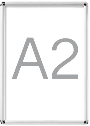 kaiserkraft | Display-Klapprahmen | Aluminium | VE 2 Stk | für DIN A2