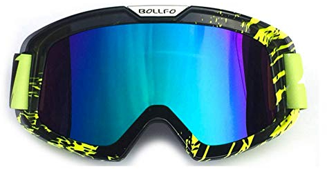 HONCENMAX Motociclo Occhiali Bicchieri con Maschera Facciale Staccabile Stile Harley Casco Fog-Proof A Prova di Vento Equitazione Occhiali da Sole Regalo