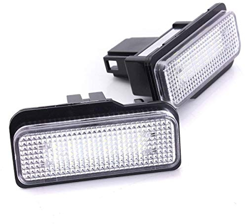 GZCRDZ Kfz-LED-Nummernschildbeleuchtung, 12 V, Weiß, für W211 W203 5D W219 R171 - weiß