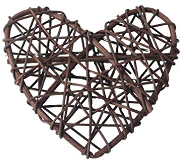 Vosarea 1pc Heart Shape Christmas Wreath Frame Outdoor Heart Wreath Grapevine Heart Grapevine Wreath Form Window Wreaths Valentines Outdoor Christmas Decorations Rattan Wooden Door Hanging