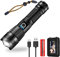 AUELEK LED Flashlight, High Power LED Flashlight 5 Modes/ 1200 LM/ Zoom / IPX6 Waterproof, 4200mAh 18650 Rechargeable Battery for Cycling, Camping, Mountaineering, Hunting, Fishing, Outdoor Activities