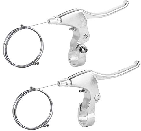 Chooee Bicycle Brake Lever,Mountain Bike Handlebar Brake Lever for MTB, Silver