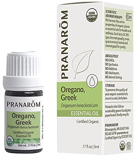 Oregano, Greek 100 Organic Essential Oil (.17 Fluid Ounces)