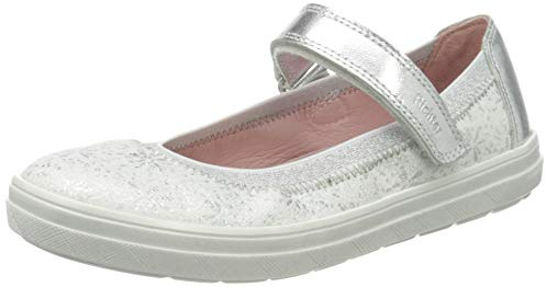Richter Kinderschuhe Mädchen Ilva Sneaker, White Silver, 34 EU