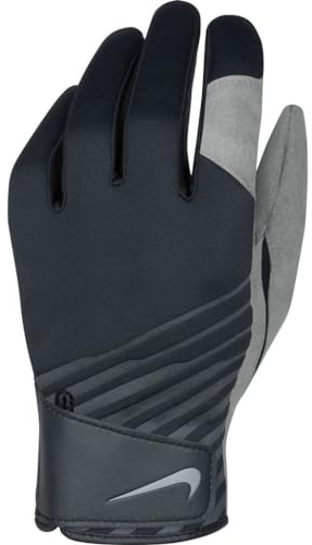 NIKE NGGCWML3 Carta - Guantes de Golf de fútbol Americano para Hombre, Talla M, L, Negro/Gris, MD | LG