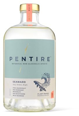 Pentire Seaward Distilled Non Alcoholic Drink 70cl, No Added Sugar | Botanical Alcohol Free Gin, Vegan, Nothing Artificial, Non Alcoholic Gin