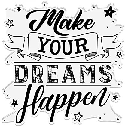 Make Your Dreams Happen, Stempel für Kartenherstellung, fünfzackige Sterne, transparente Silikon-Siegelstempel für Papierbasteln, Kunsthandwerk, Scrapbooking, Scrapbooking, Scrapbooking, Fotoalbum,