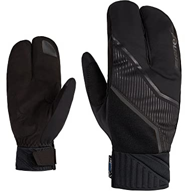 Ziener Herren UZOMIOS Langlauf/Nordic/Crosscountry-Handschuhe | extra warm, Wolle, Lobster, Black, 10,5