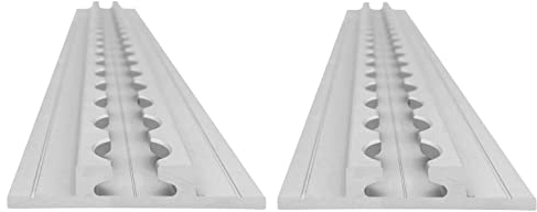 lasiprofi Airlineschiene Flügel unten: 65 x 11 mm, 1.000 mm, 4er Set | Zurrschiene | 100 cm | kompatibel mit Fittingen | Silber eloxiert | für Transporter, Wohnwagen, Sprinter UVM. | Aluminium | 1 m