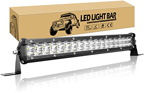 Willpower 15 Pollice 108 W LED Barra di Luce 12 V 24 V Slim Off Road Luci di Guida IP67 Impermeabile Spot Beam Lavoro Fendinebbia per 4X4 Offroad Truck Auto ATV SUV Veicolo Barca Illuminazione