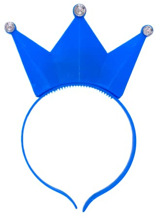 BF Souvenirs 1x LED Haarreif Krone, blinkend und Leuchtend, Prinzessin, König, Party Karneval Geburtstag Motto Party Fasching