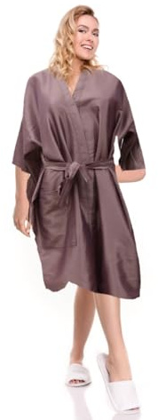 DOITOOL Delantal De Peluquero Para Corte Y Teñido De Cabello Delantal Protector De Ropa Capa De Peluquería Holgada Y Cómoda Cuello En V Para Salón Y Uso Doméstico 39.37X24.01 Pulgadas