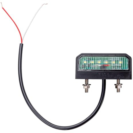DEMA LED Kennzeichenbeleuchtung, 12-24 V, für PKW, Auto, Traktor, LKW, Anhänger, Motorrad, Quad, ATV, wasserdicht, energieeffizient, langlebig