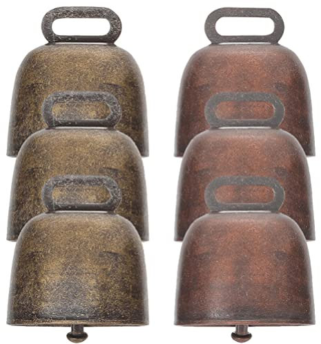 STOBOK 6stücke Kupfer-tierglocken Zum Aufhängen Laute Metallglöckchen Als Dekoration Für Haustierhalsbänder Kleine Glocken Für Pferde Rinder Und Schafe Praktisch Und Vielseitig Einsetzbar