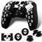PlayRealm 1 funda de silicona y adhesivo y 2 palillos para mando de PS5 (blanco fantasma)