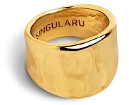 SINGULARU - Anillo My Ocean. Latón con Acabado Baño en Oro de 18 Kt o en Rodio
