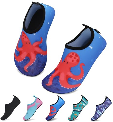 SAGUARO Kinder Badeschuhe Leicht Weich rutschfest Hausschuhe