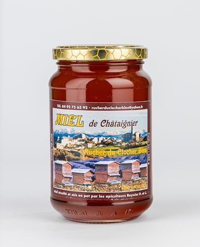 500g miel de châtaignier des Alpes - Miel de France direct apiculteur récoltant