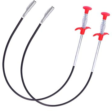 Thapncow Set di 2 pinze telescopiche Strumento di presa Pulitore di scarico Pinze ad artiglio flessibili a molla (90 cm/160 cm) per lavorare in spazi ristretti