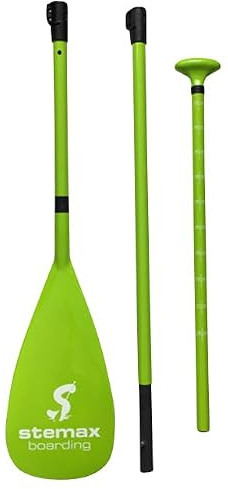 Stemax Carbon-/Fiberglas 3-teilig verstellbares SUP Paddel für SUP-Board Surfboard Stand up Paddle