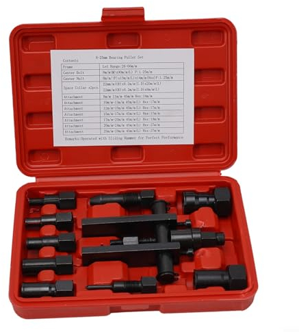 SPORTARC 10-teiliges Lagerabzieher-Set, 10-teiliges Motorrad-Lagerabzieher-Werkzeug-Set mit Box-Verpackung