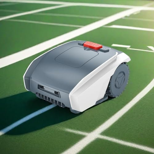 Lakenbroade Robot Tondeuse pour Jardins Moyens jusqu'à 1 500 m² - Robot Tondeuse Automatique connecté au WiFi avec contrôle par Application et hauteurs de Coupe réglables