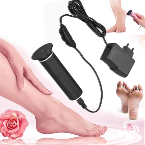 Dermave Electric Foot Callus Remover,Pedifairy Electric Foot Polisher,Râpe à Pieds Pédicure Electrique Anti-callosité Lime Pieds Electrique pour Corne,Râpe Électrique Pied (Noir)