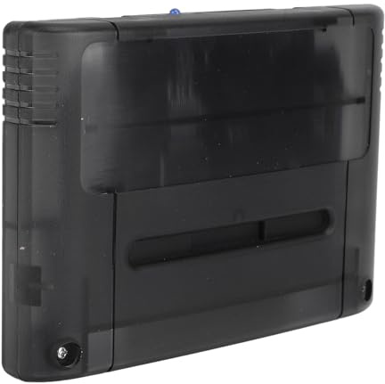 Cassette de Jeu avec Carte Mémoire de 8 Go, Prend en Charge FAT16, FAT32, Version V1 pour Un Jeu Fluide, Sauvegarde Automatique, Compatible avec, Console de Jeu SFC (Noir