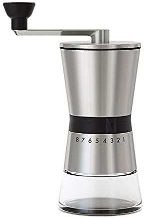 DGSYUAN Macinino Manuale per caffè Macinacaffè Manuale con impostazioni Regolabili, Regolazione a Otto gradini Regolazione a Mano Macinacaffè for L'Ufficio e in Viaggio per Casa Ufficio Viaggi