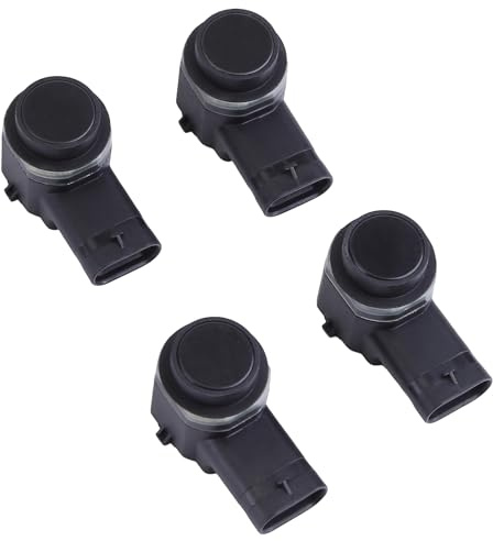 ISAKEN 4 Stücke Parksensor PDC Sensor Einparkhilfe Parkassistent Hinten Vorne für A4 A5 A6 A7 A8 Q3 Q5 Q7 Rückfahrradar Parkhilfe Rückfahrsensor Ultraschallsensor 1S0919275, 1S0919275C, 5KD919275B