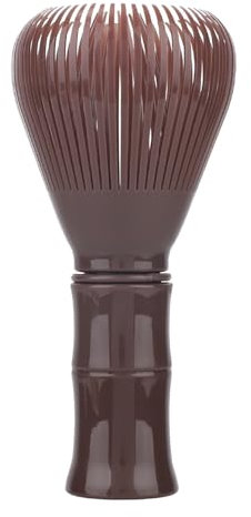 BOXOB Batidor Matcha Resina, 11,5x5,5cm Brocha Chasen Reutilizable Fácil Limpiar Mezclador Matcha, Herramienta Batidor de Té Verde Japonés para Revolver y Preparar Té (Marrón)