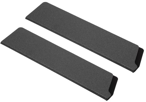 PATIKIL 2 Stück ABS Messerscheiden 22x5 5 cm Universal Messerklingen-Schutz Geflammte Scheiden Für Haushalt Küche Schwarz