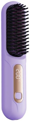 Planchas De Pelo Para Mujer Plancha De Viaje Con 3 Temperaturas Y Peine | Alisador de Pelo Portátil de Calentamiento Rápido con Iones Negativos Para Estilizar En Casa Y Viajes