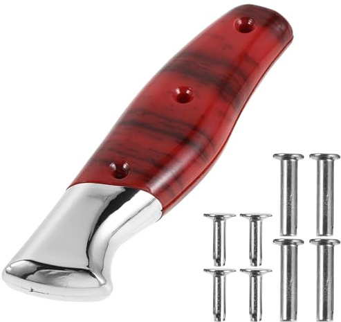 COLLBATH Manche de Coupe-chef en Plastique Rouge avec Poignée Antidérapante Résistante à L'usure, Accessoire de Remplacement pour Cutter Cuisine, Préparation des Repas