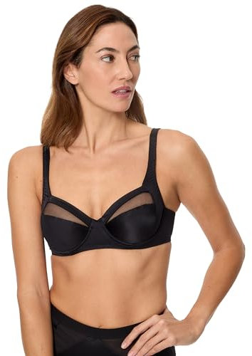 Playtex Reggiseno con Ferretto Perfect Silhouette Parfaite Elegante e Moderno Donna x1, Nero, 38/5E