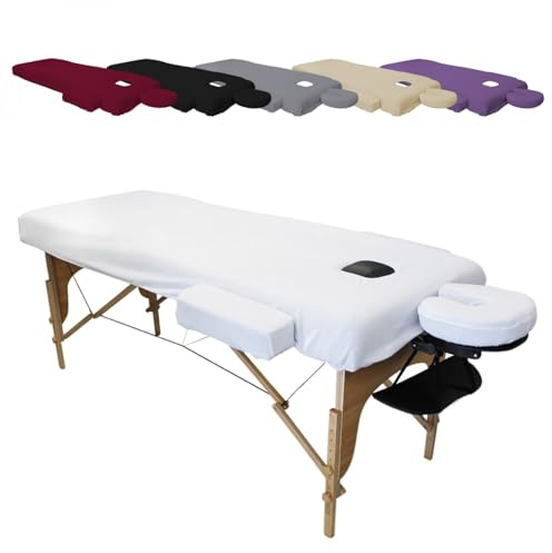 Vivezen - Kit complet de housses pour table de massage - Confort Plus - Éponge- Plusieurs coloris