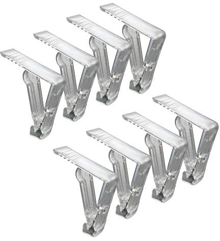 Westerwald-Shop Tischtuchklammer transparent (8, Transparent)