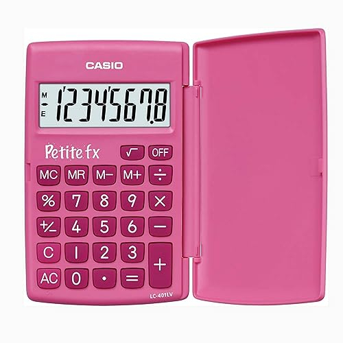 Casio LC-401LV Petite fx Grundschulrechner, pink