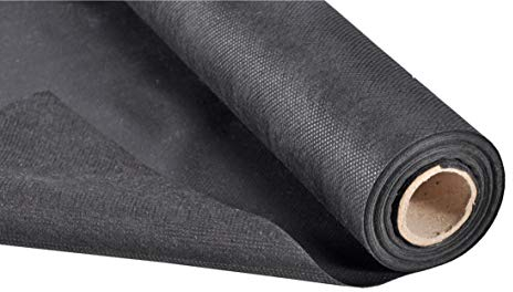 Spetebo Gartenvlies schwarz - 0,9x15 m - Unkraut Folie Beet Vlies Boden Gewebe Abdeckung