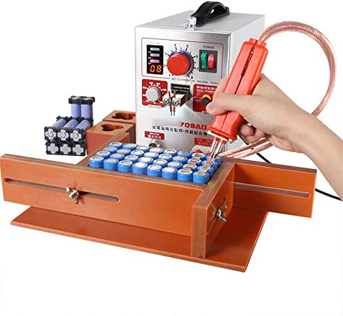 Soldadora Por Puntos 709AD, Soldadora Por Puntos De 3,2 Kw Máquina De Soldadura Por Puntos + Pluma De Soldadura De Batería De Litio 18650 Diy,110v-220v