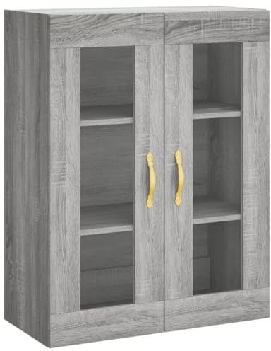 vidaXL Wall Mounted Cabinet Grey Sonoma 69.5x34x90 cm