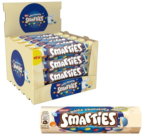 Confetti Pralinen Smarties White Schokolade weiß 20 Tuben Maxi à 120 g
