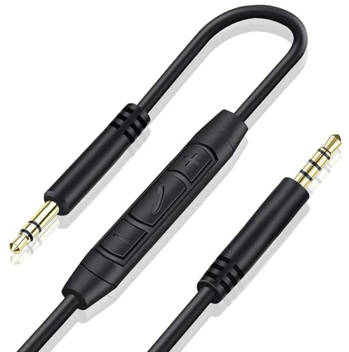 3.5mm Replacement Audio Cable Cord Aux Wire for Beats Sony Headphones | Headphone Cable for Beats Solo 2 Solo 3 Solo 4 Studio3 Pro, Sony WH-1000XM4 WH-1000XM5 WH-CH720N, In-line Mic, Volume Control