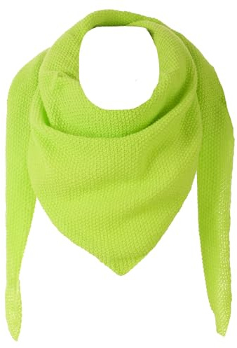 stylx Damen XXL Strick Dreieck Schal mit Reiskorn Strickmuster in Unifarben, Schal, Leichtes Tuch