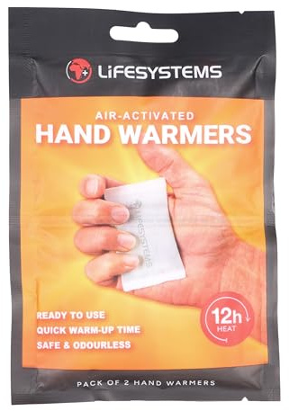 Lifesystems Air Activated Hand Warmers, Up To 12 Hours of Heat - Pack of 20 Pairs