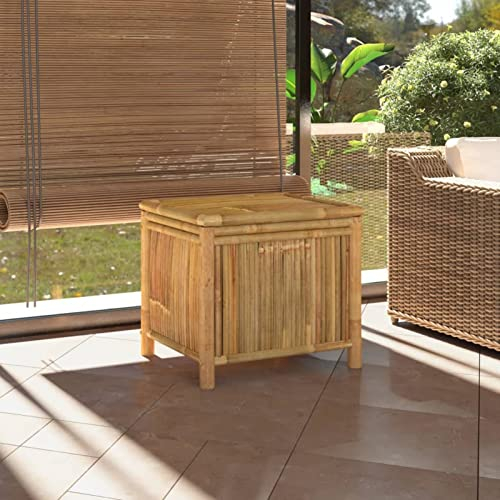 Rantry Gartentruhe 60x52x55 cm Bambus Gartenmöbel Model319874