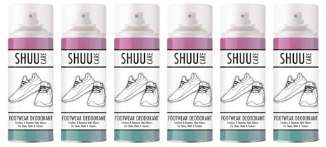 SDMAX Footwear Deodorant Spray, Shoe Care, Smell Remover, Freshens And Odor Prevention, Antibacterial Ingredient, Easy To Use, Lightweight And Portable, 250ml (6PCS)
