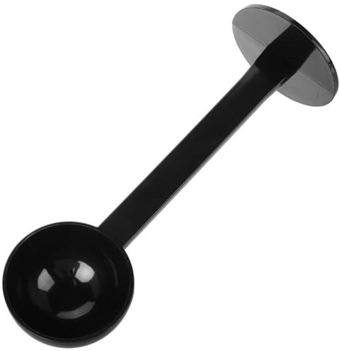 CAXUSD 2-in-1 Coffee Measuring Scoop and Tamper Plastic Espresso Spoon for Ground Coffee Compact and Easy to Store Versatile Kitchen Tool Black