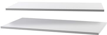 möbelando Einlegeboden >Salva< Schrankeinsatz >Salva< in Weiss, 2er Set Einlegeböden - 88x1,6x46,5cm (BxHxT) pro Einlegeboden, optionale Ergänzung für Schwebetürenschränke mit Breite = 180 cm
